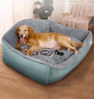 360Home Warme, herausnehmbare und waschbare gepolsterte Hundebett